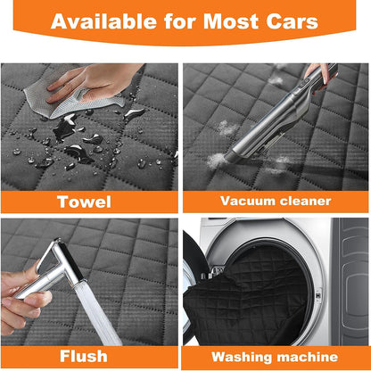 Waterproof Dog Car Back Seat Cover Black