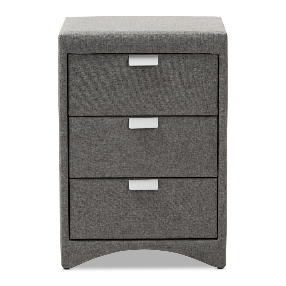 Tammy Fabric 3-Drawer Nightstand - living-essentials