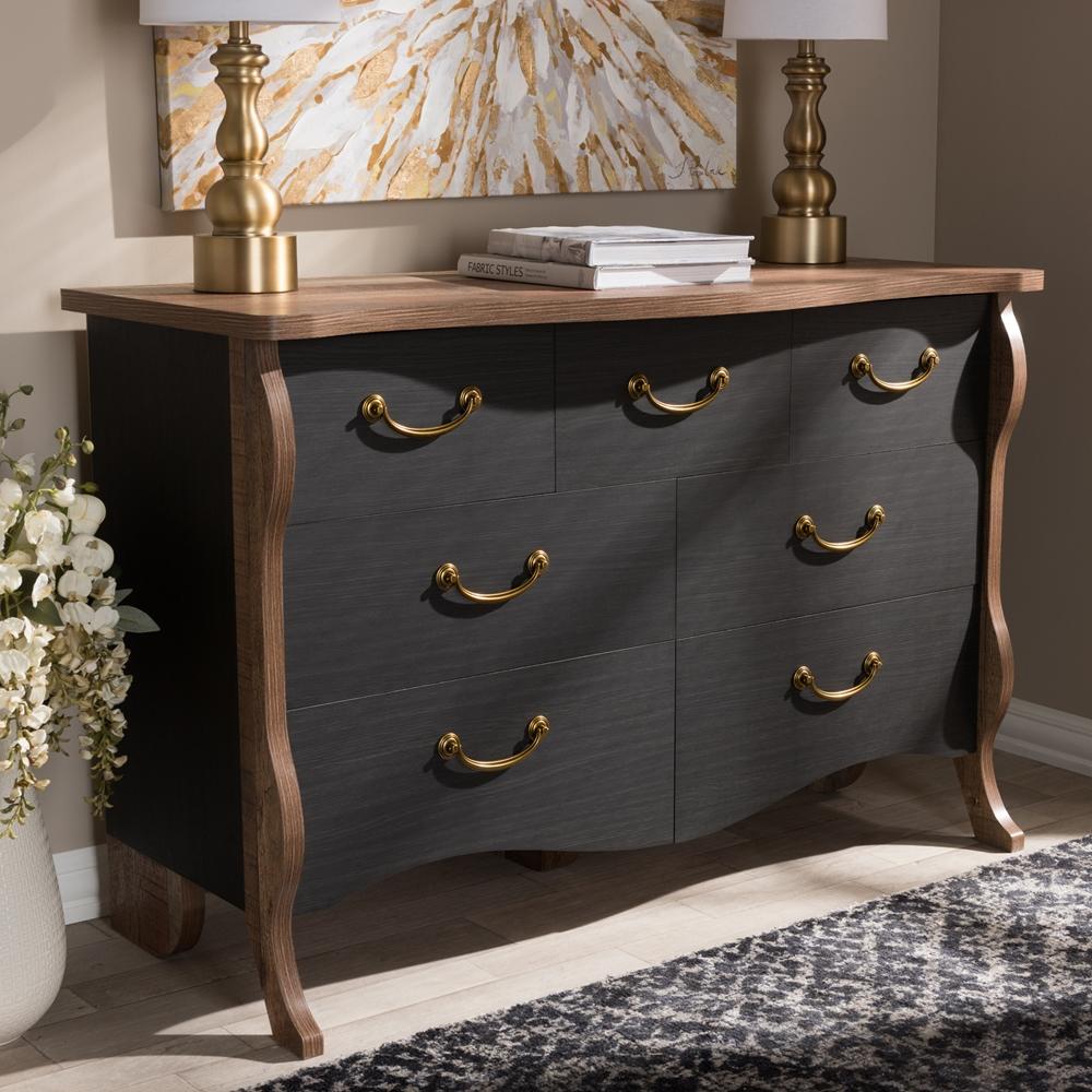 Rocco Cottage Farmhouse 7-Drawer Dresser - living-essentials