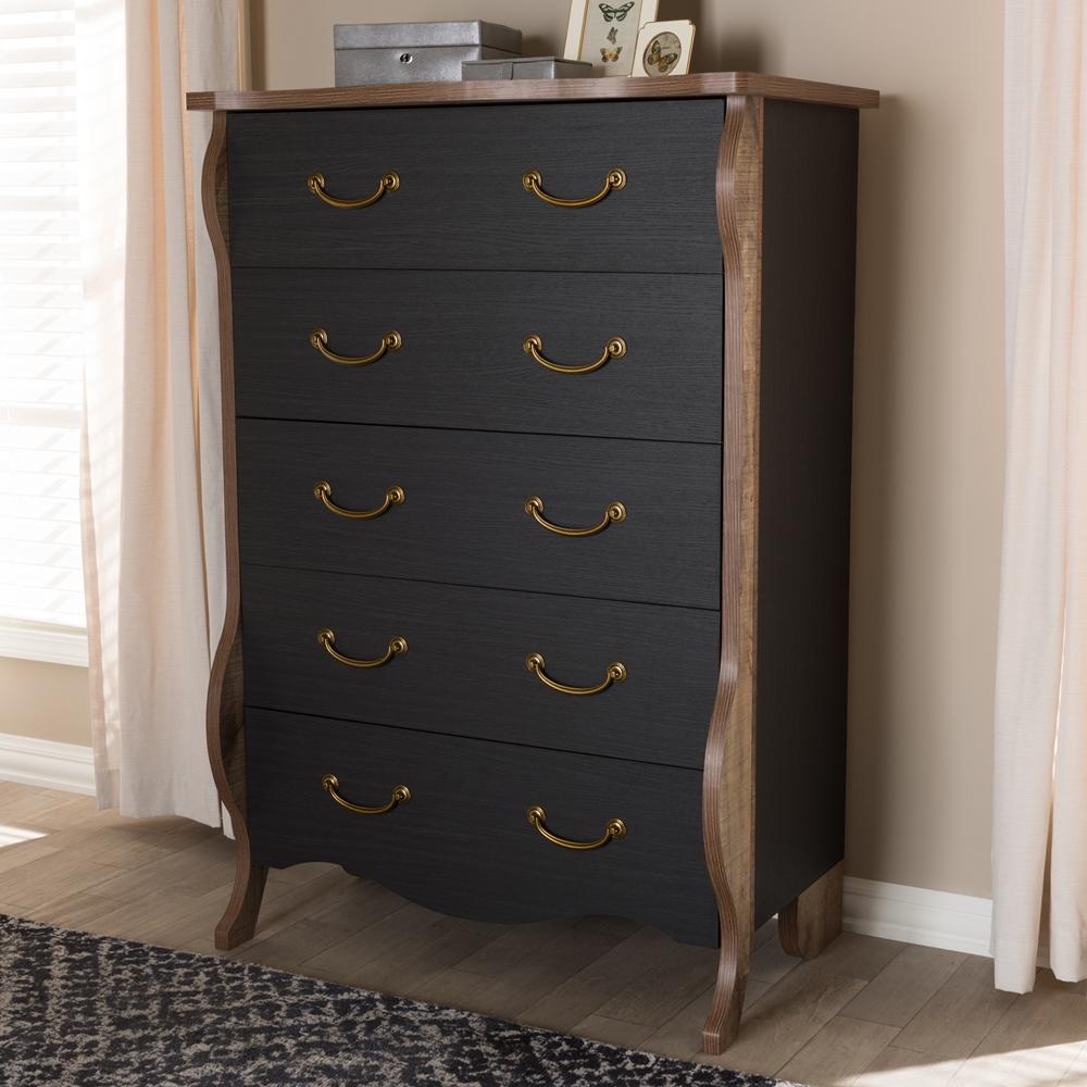 Rocco Cottage Farmhouse 5-Drawer Chest - living-essentials