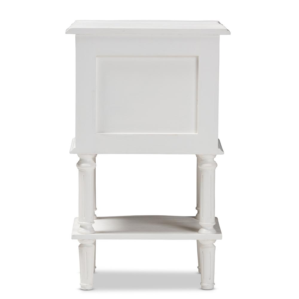 August Country Cottage Farmhouse 2-Drawer Nightstand - living-essentials