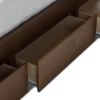 Raine Walnut Queen Storage Platform Bed - living-essentials