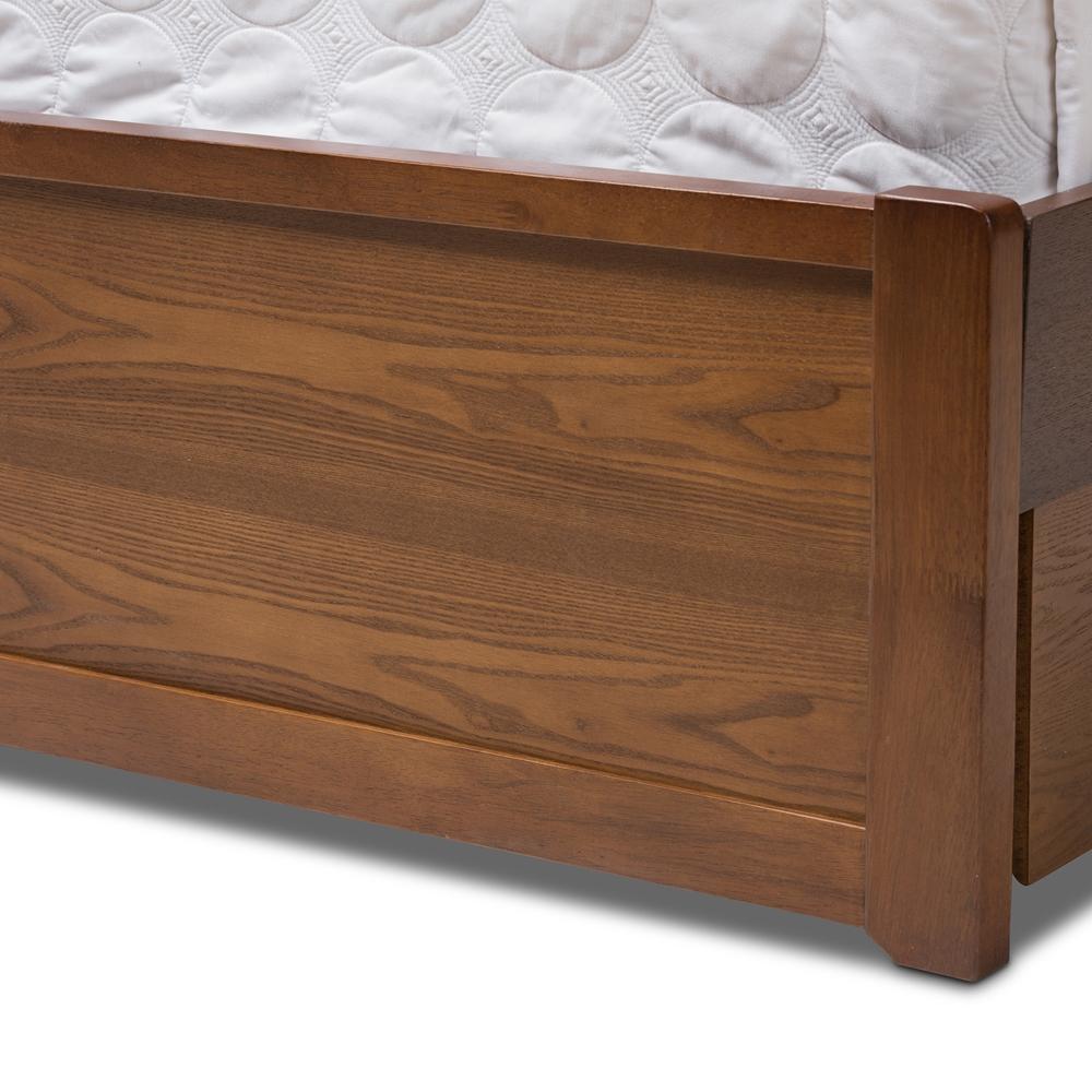 Raine Walnut King Storage Platform Bed - living-essentials