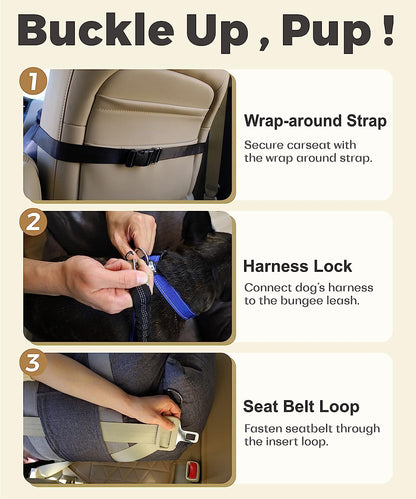 Dog Car Seat Travel Carrier Bed