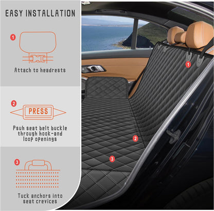 Waterproof Dog Car Seat Cover for Back Seat