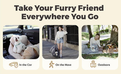 Dog Car Seat Travel Carrier Bed