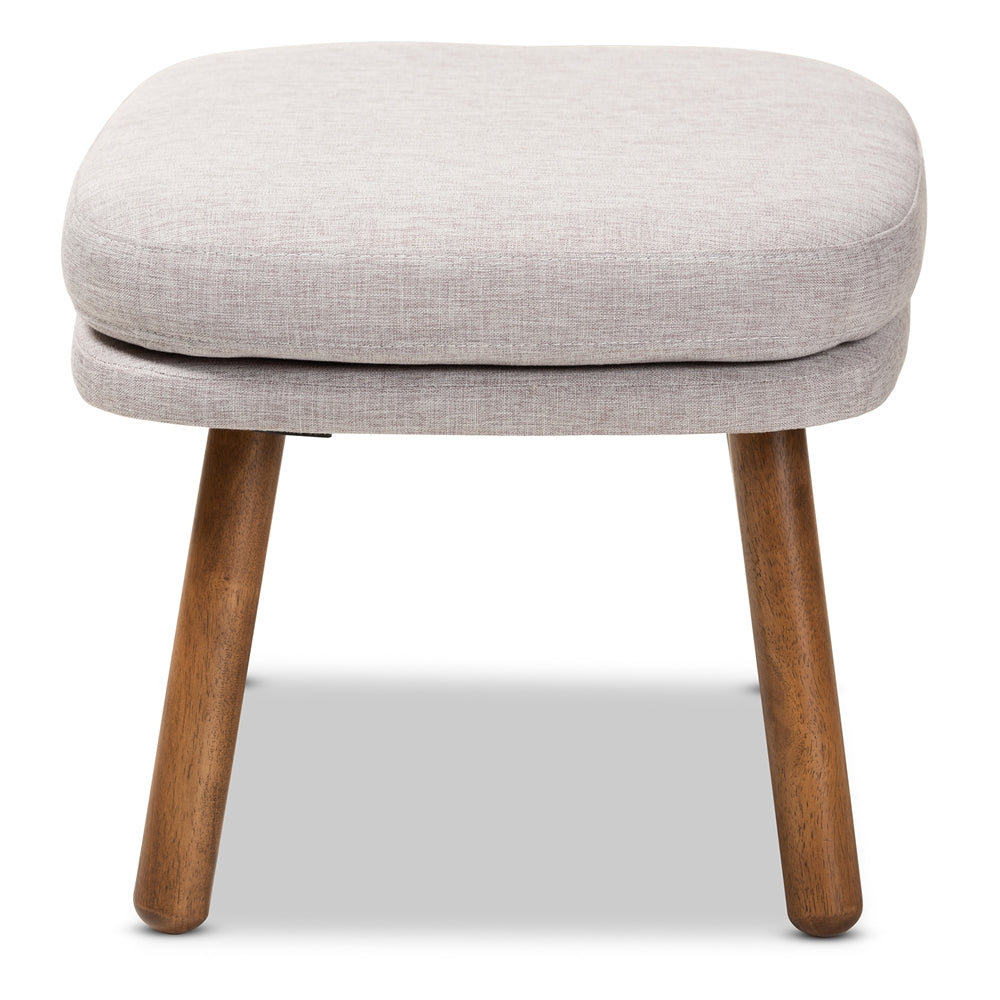 Louie Upholstered Wood Ottoman - living-essentials