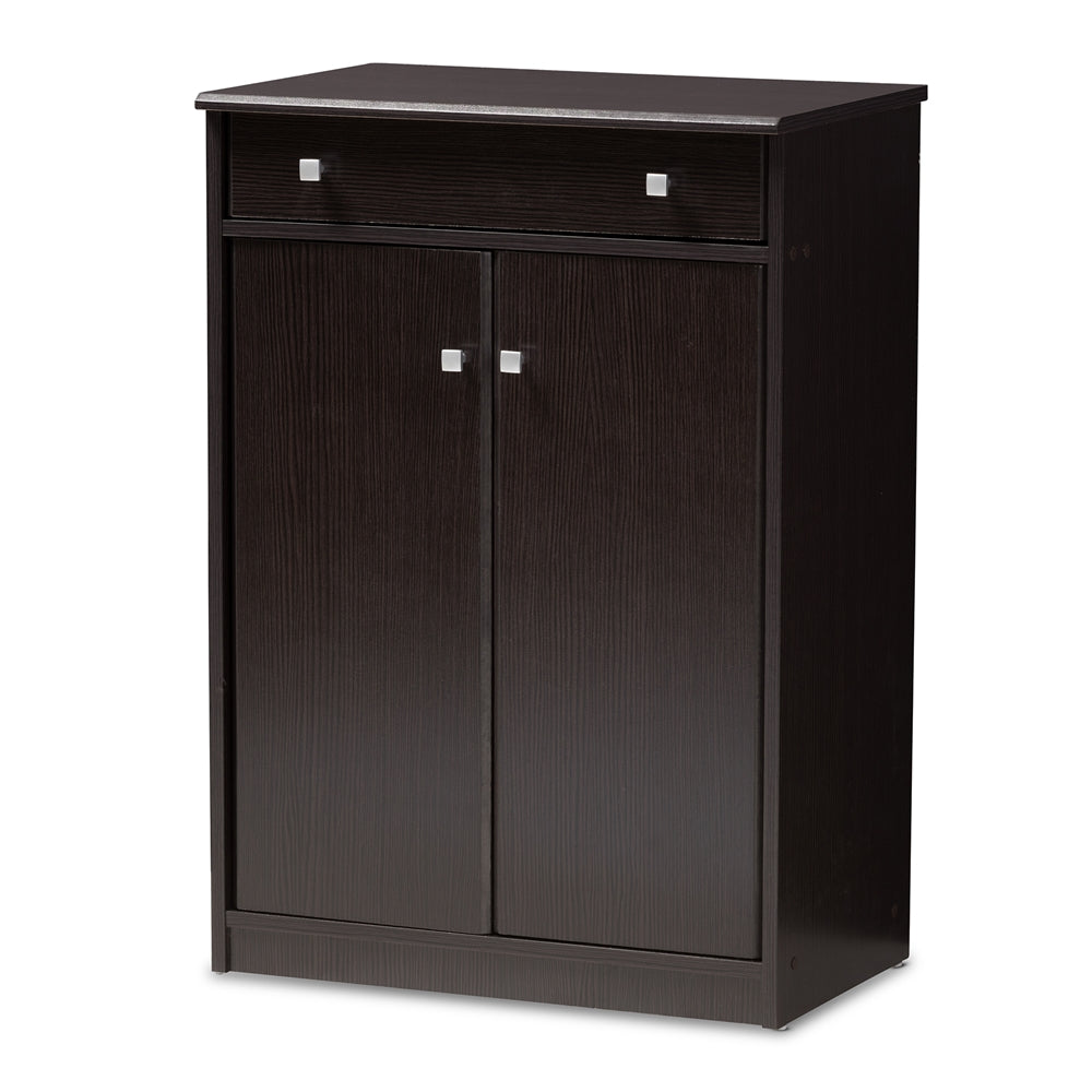 Dario Wenge Brown Shoe Cabinet - living-essentials