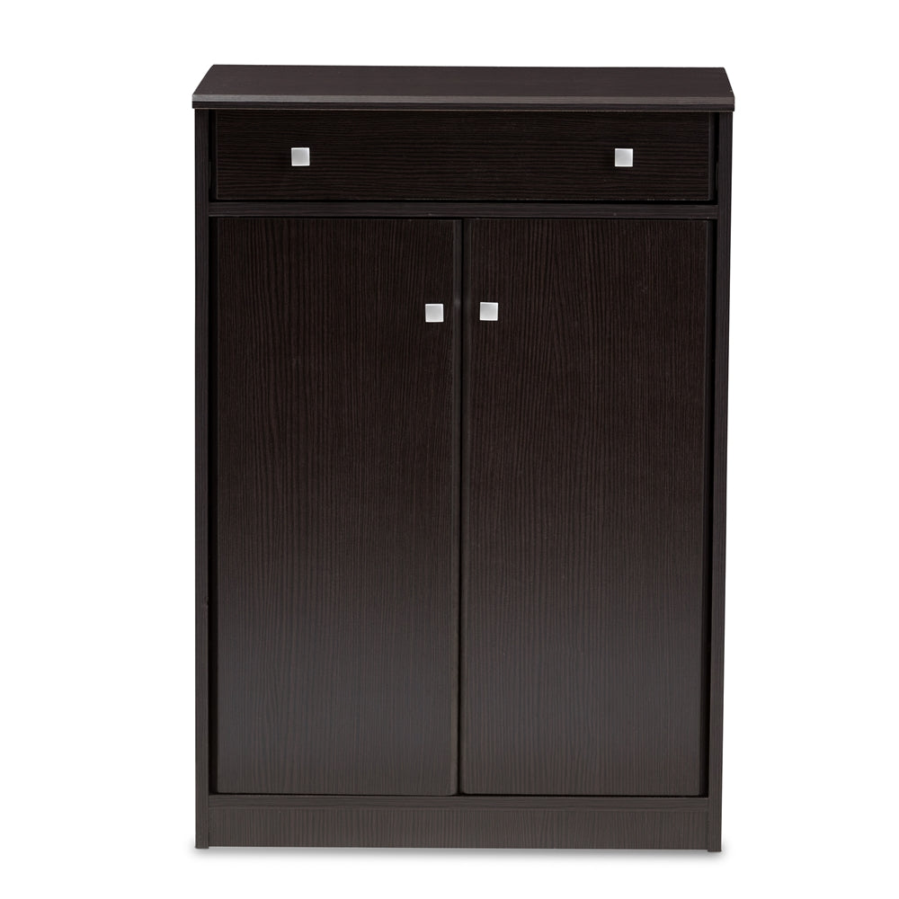 Dario Wenge Brown Shoe Cabinet - living-essentials