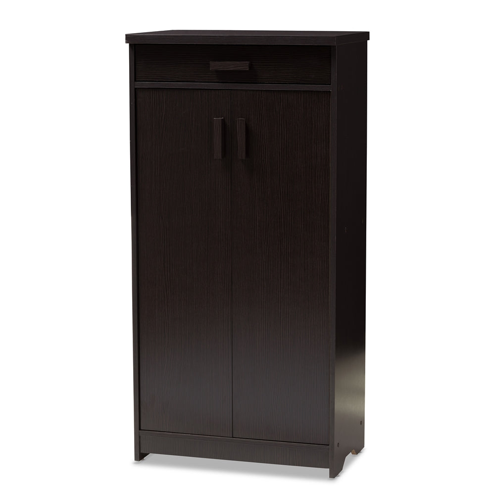 Boris Wenge Brown Shoe Cabinet - living-essentials