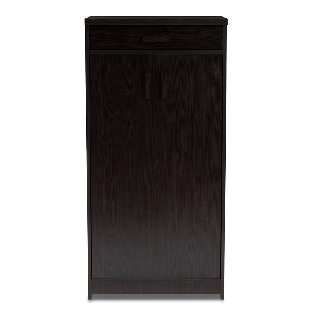 Boris Wenge Brown Shoe Cabinet - living-essentials