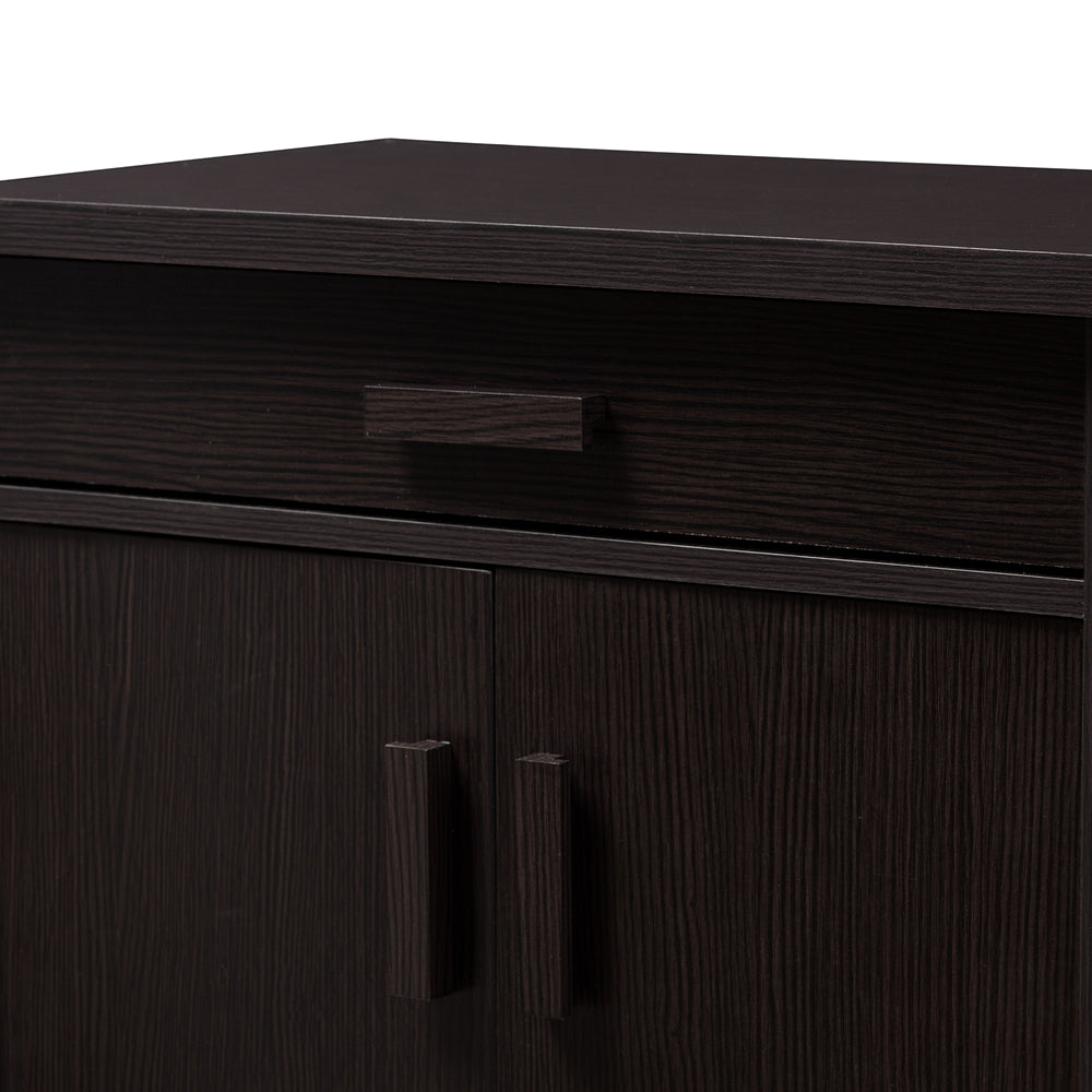 Boris Wenge Brown Shoe Cabinet - living-essentials