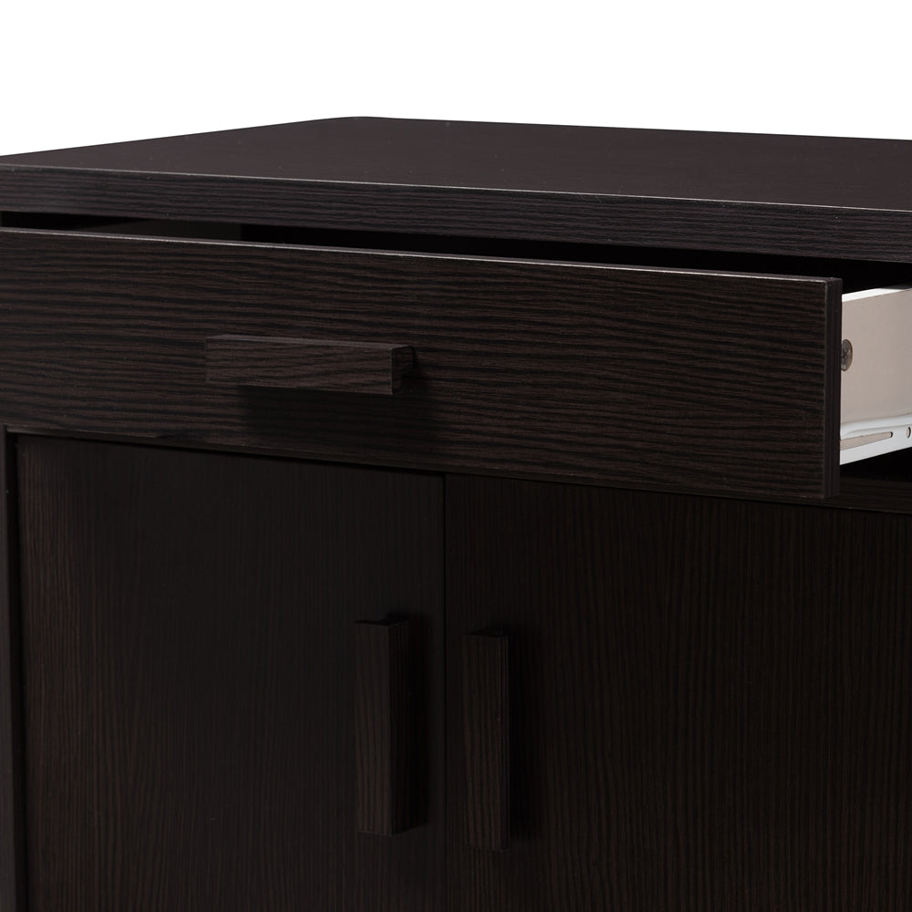 Boris Wenge Brown Shoe Cabinet - living-essentials