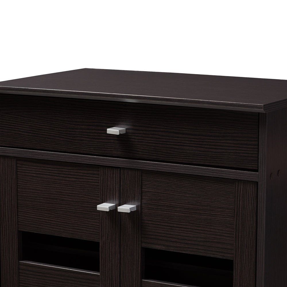 Arlo Wenge Brown Shoe Cabinet - living-essentials