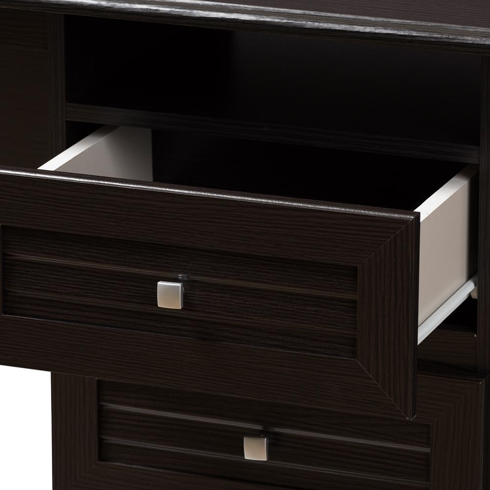 Carmine Wenge Brown Finished Desk - living-essentials