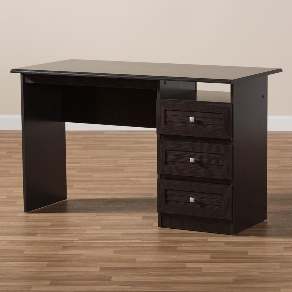 Carmine Wenge Brown Finished Desk - living-essentials