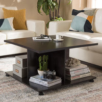 Clarity Wenge Brown Coffee Table - living-essentials