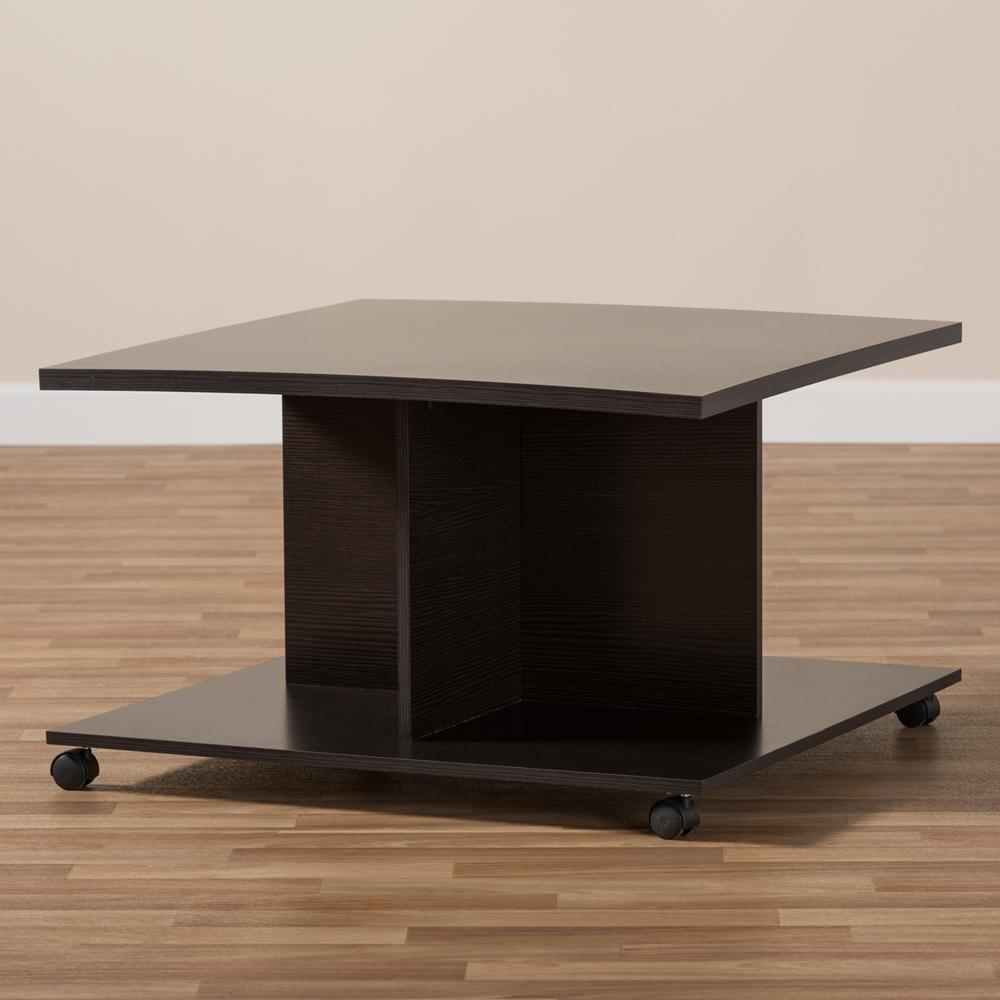 Clarity Wenge Brown Coffee Table - living-essentials