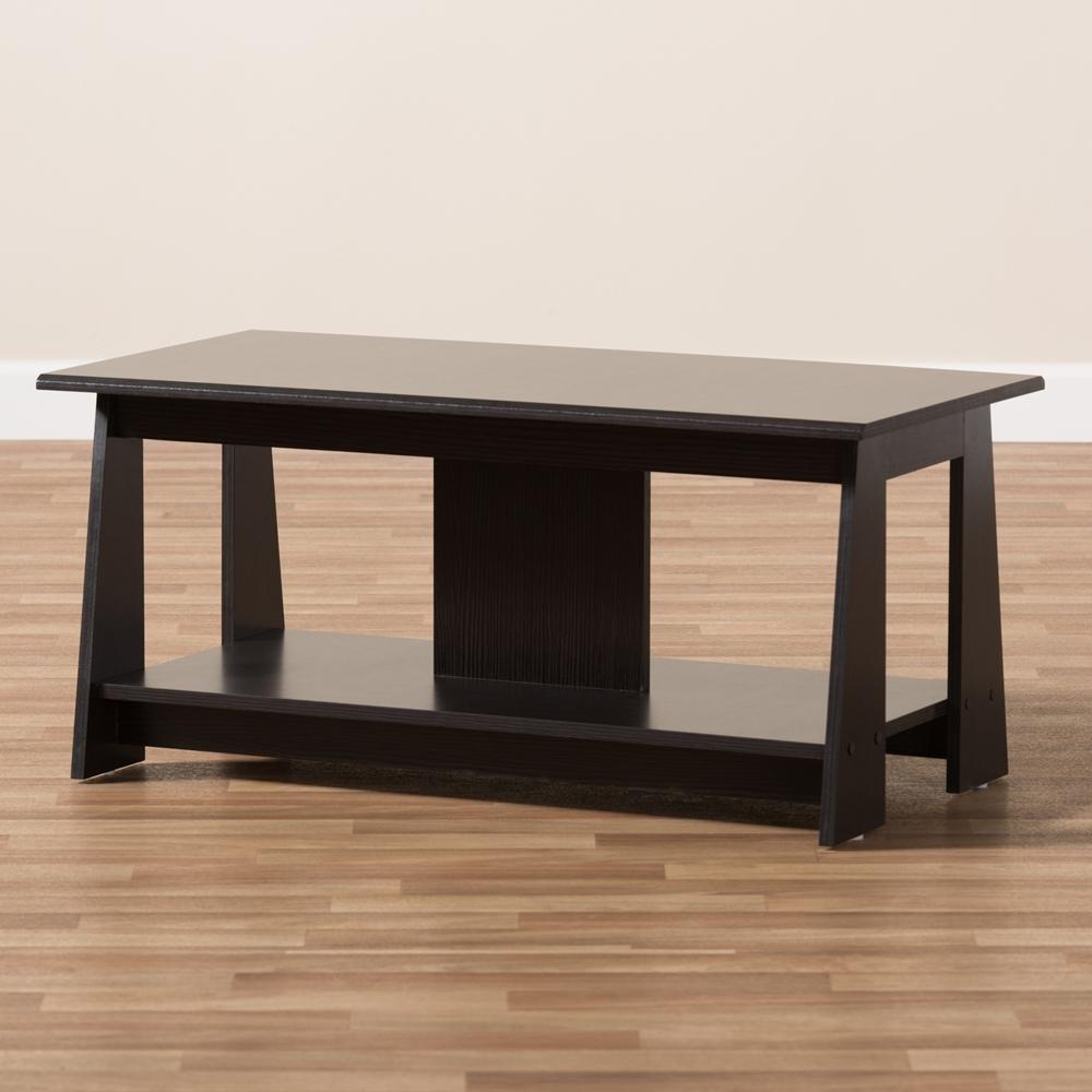 Findley Wenge Brown Coffee Table - living-essentials