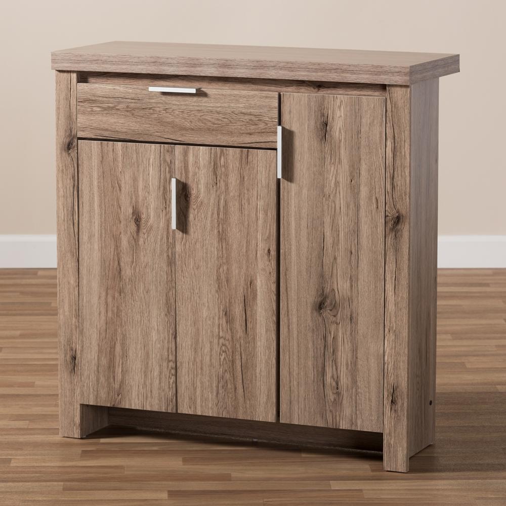 Lawson Oak Brown Shoe Cabinet - living-essentials