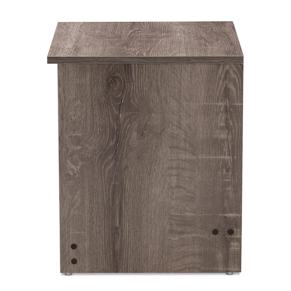 Gala Oak Brown 2-Drawer Nightstand - living-essentials