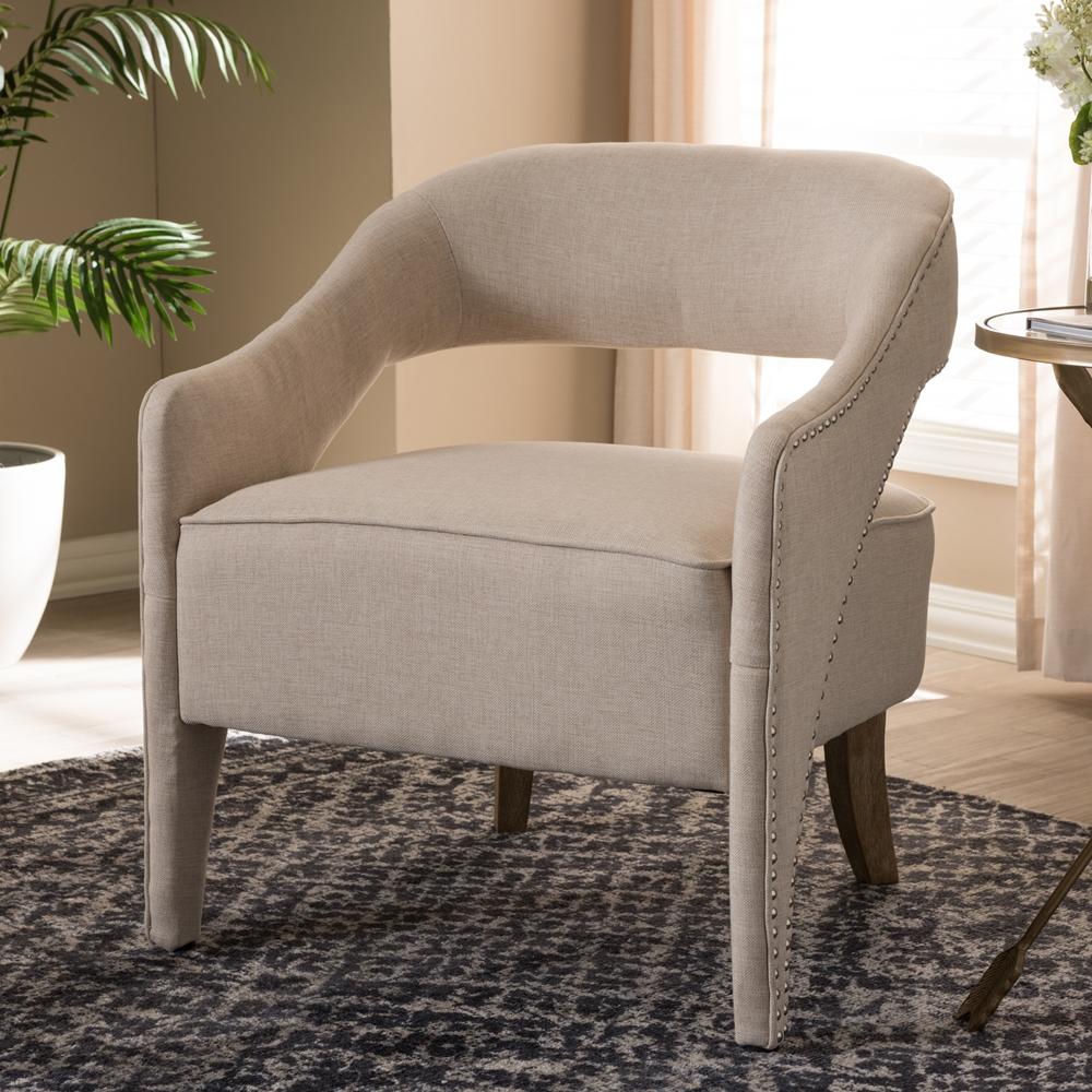 Foster Beige Lounge Chair - living-essentials