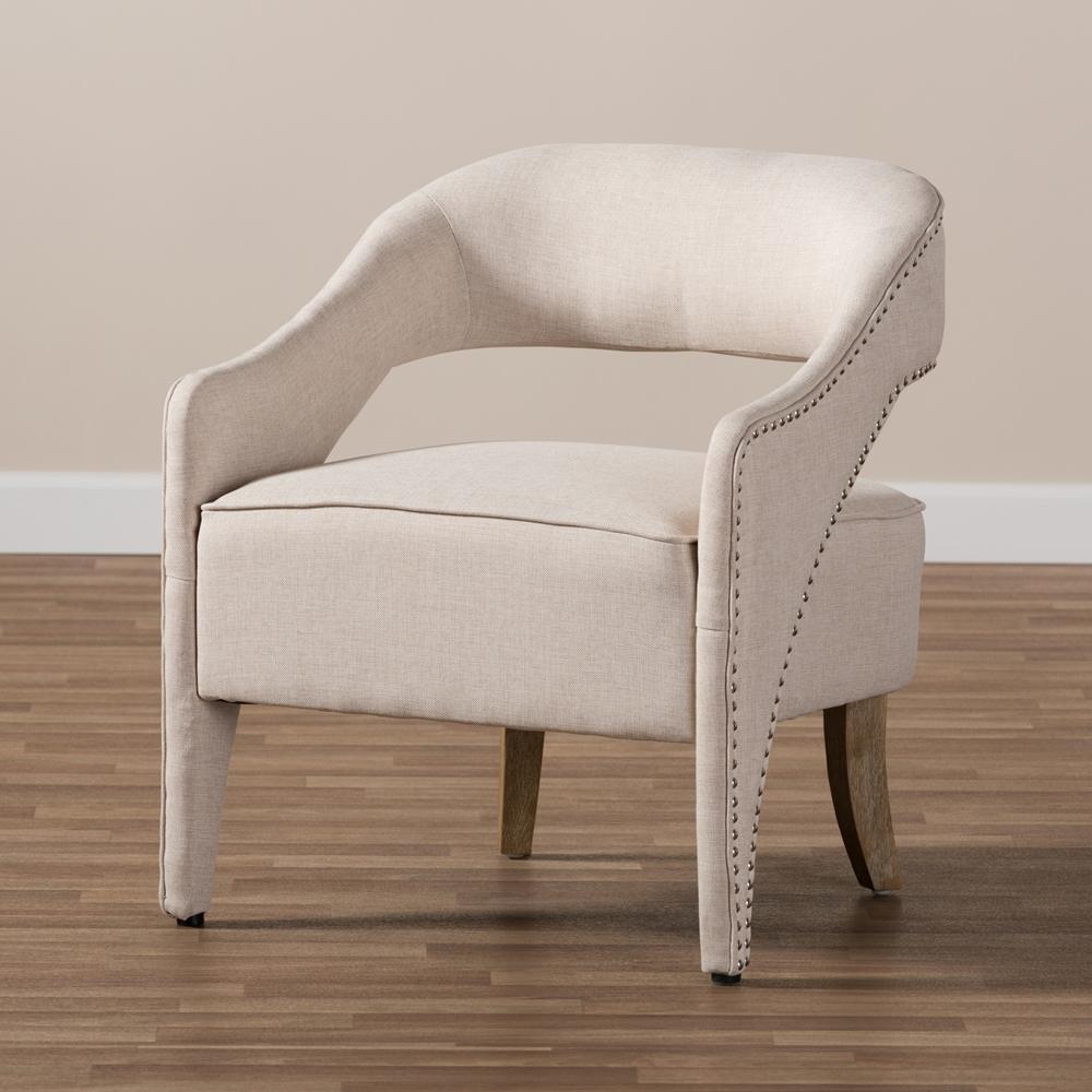 Foster Beige Lounge Chair - living-essentials