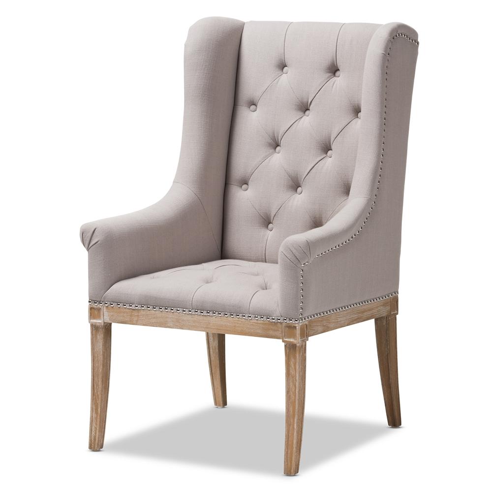 Cedar French Beige Lounge Chair - living-essentials