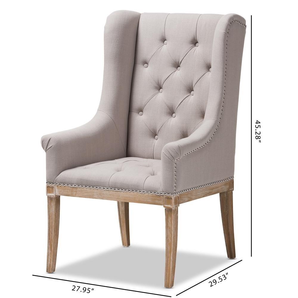 Cedar French Beige Lounge Chair - living-essentials