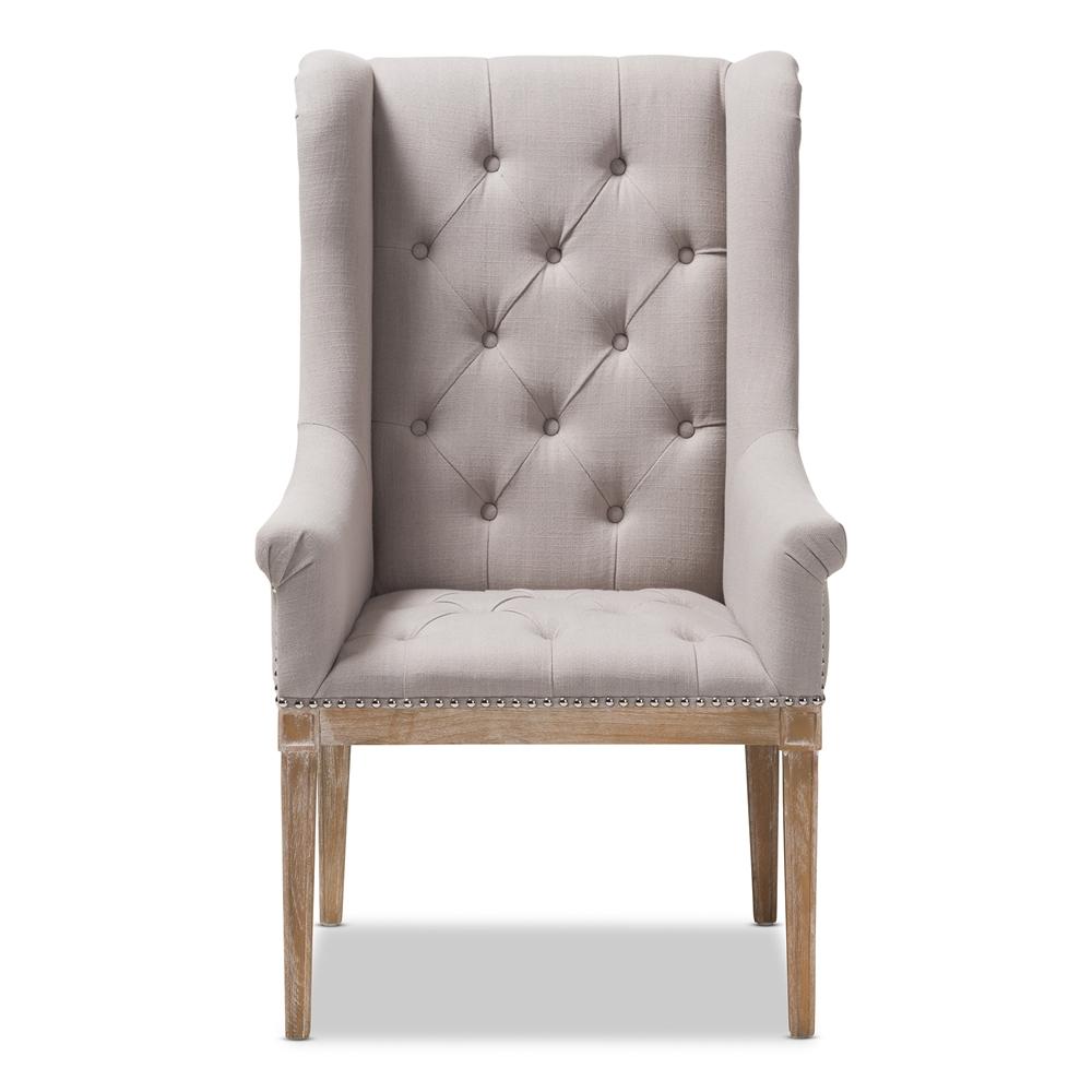 Cedar French Beige Lounge Chair - living-essentials