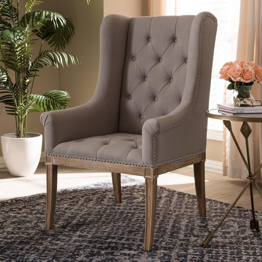 Cedar French Beige Lounge Chair - living-essentials