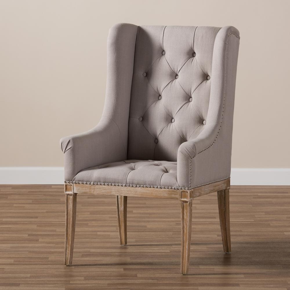 Cedar French Beige Lounge Chair - living-essentials