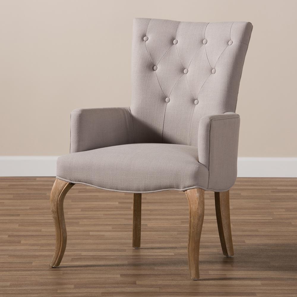 Clio French Beige Lounge Chair - living-essentials