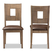 Giorgio Weathered Grey Dining Chair (Set of 2) - living-essentials