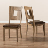 Giorgio Weathered Grey Dining Chair (Set of 2) - living-essentials