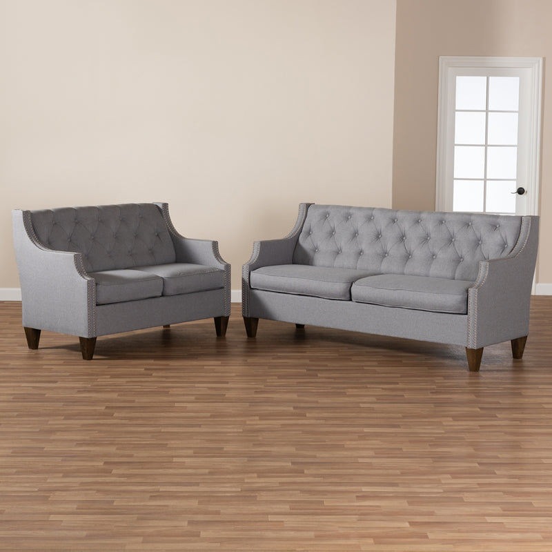 Celeste Grey 2-Piece Living Room Set - living-essentials
