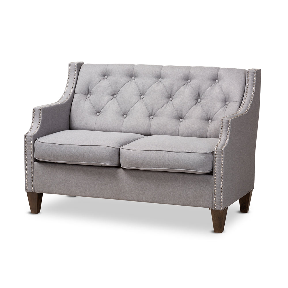 Celeste Grey 2-Seater Loveseat - living-essentials