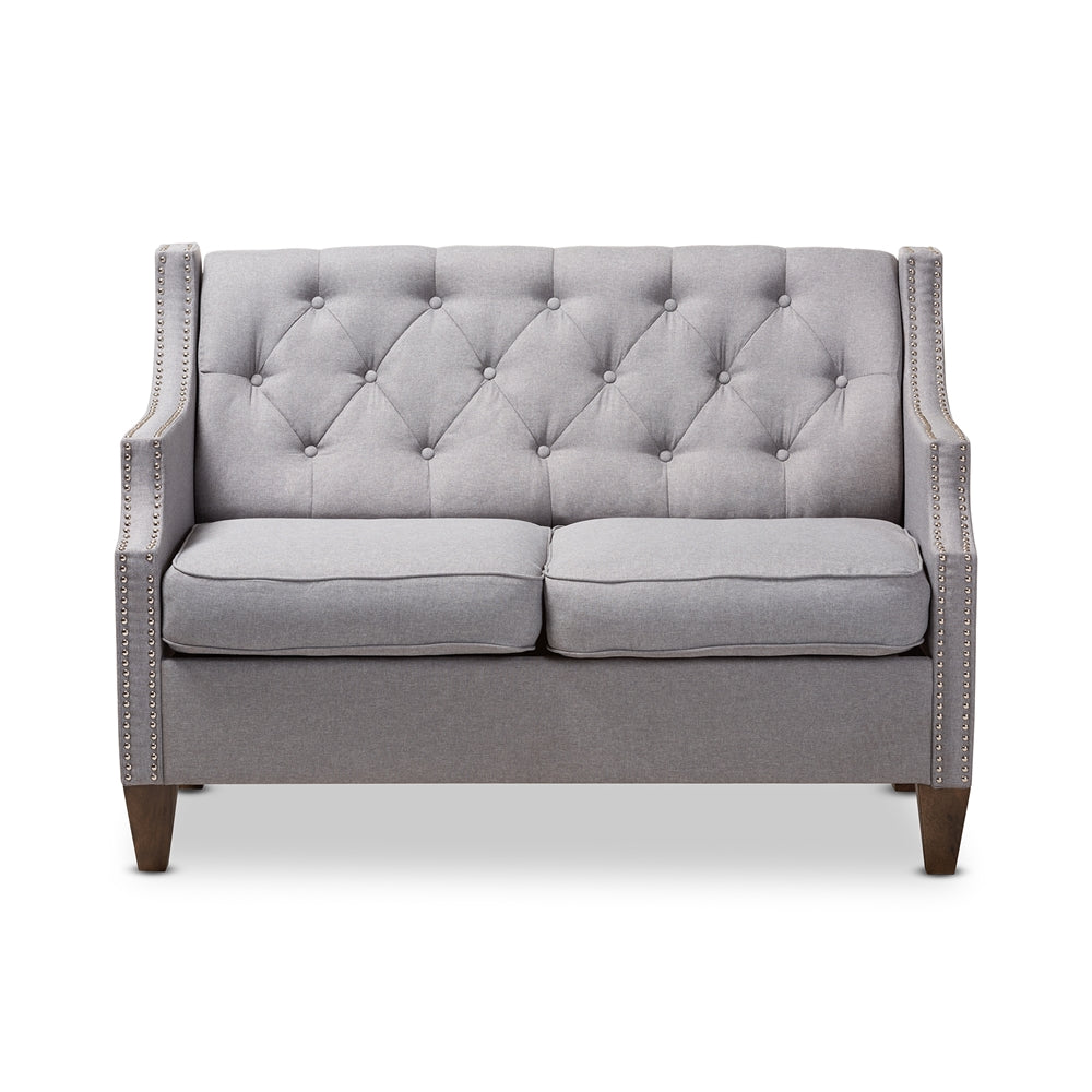 Celeste Grey 2-Seater Loveseat - living-essentials