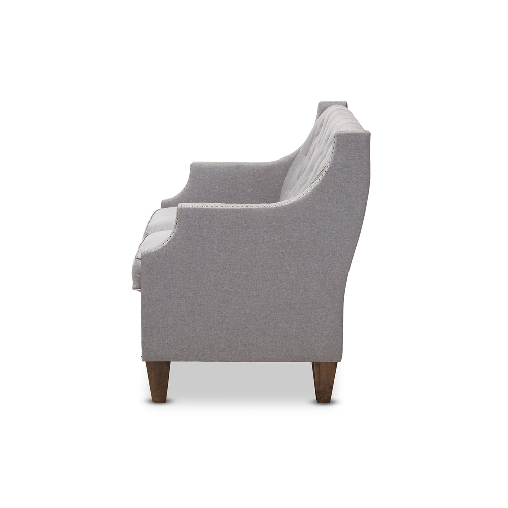 Celeste Grey 2-Seater Loveseat - living-essentials