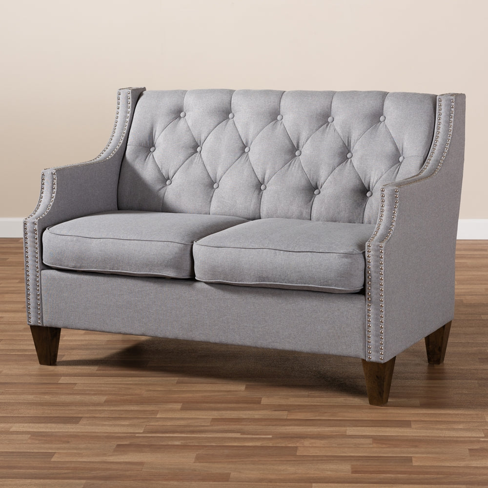 Celeste Grey 2-Seater Loveseat - living-essentials