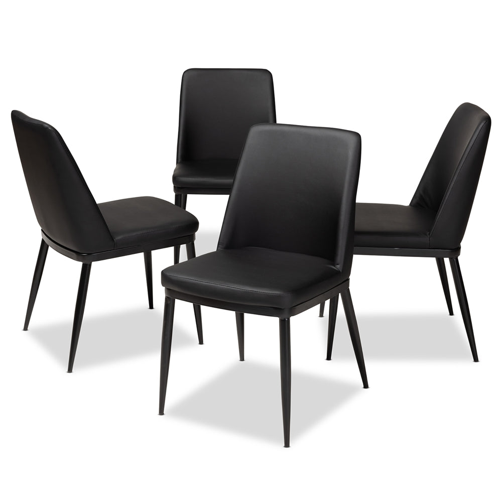 Dario Leather Dining Chair (Set of 4) - living-essentials