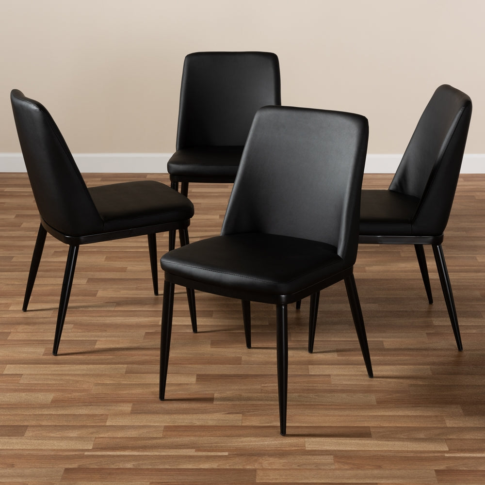 Dario Leather Dining Chair (Set of 4) - living-essentials