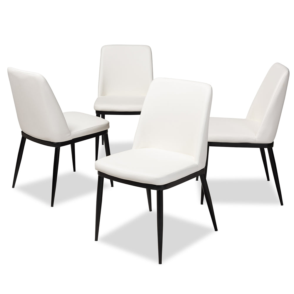 Dario Leather Dining Chair (Set of 4) - living-essentials