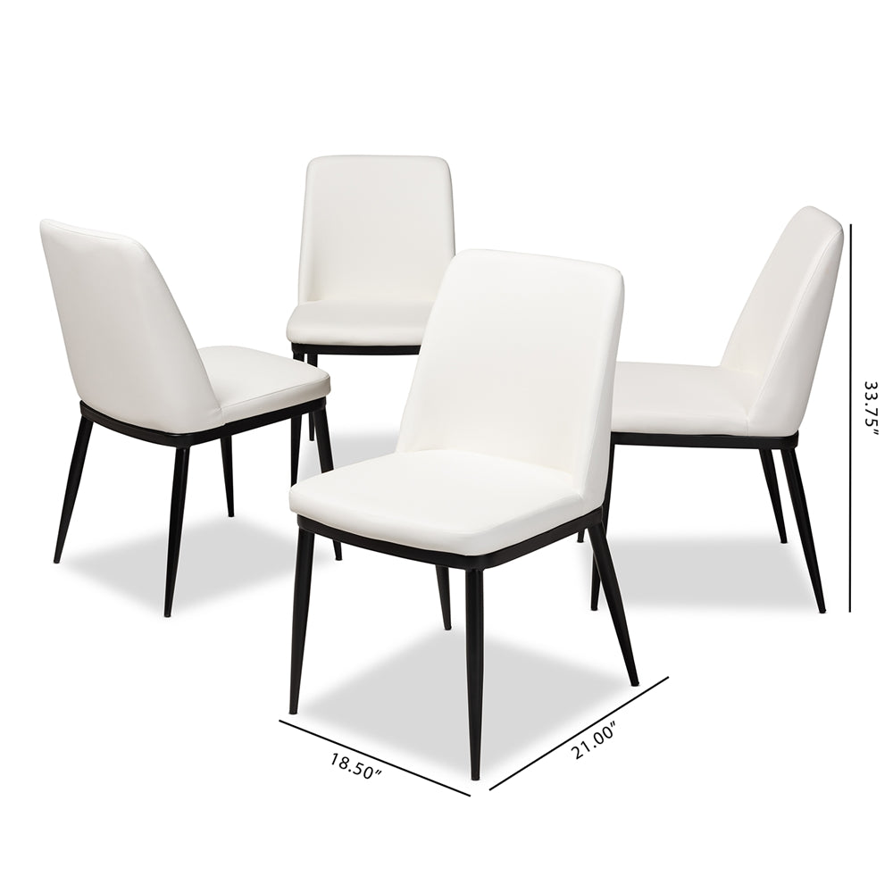 Dario Leather Dining Chair (Set of 4) - living-essentials