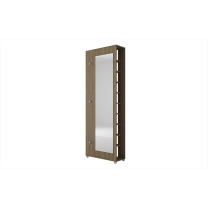 Valencia 1.0- 10- Shelf with 3 Hooks and Mirror Shoe Closet - living-essentials