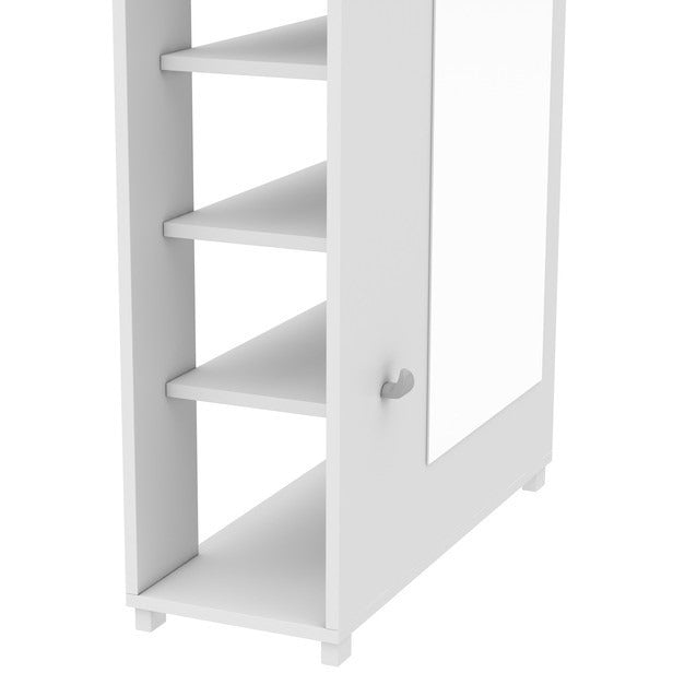 Valencia 1.0- 10- Shelf with 3 Hooks and Mirror Shoe Closet - living-essentials