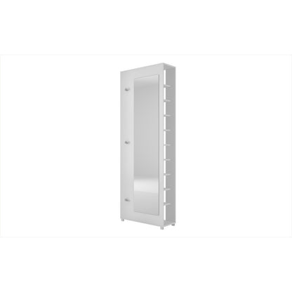 Valencia 1.0- 10- Shelf with 3 Hooks and Mirror Shoe Closet - living-essentials