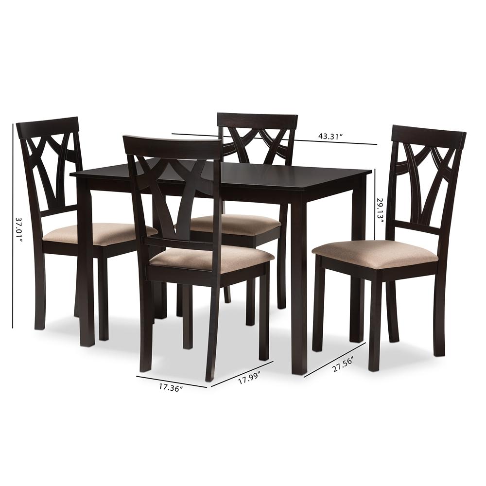 Sybil 5-Piece Dining Set - living-essentials