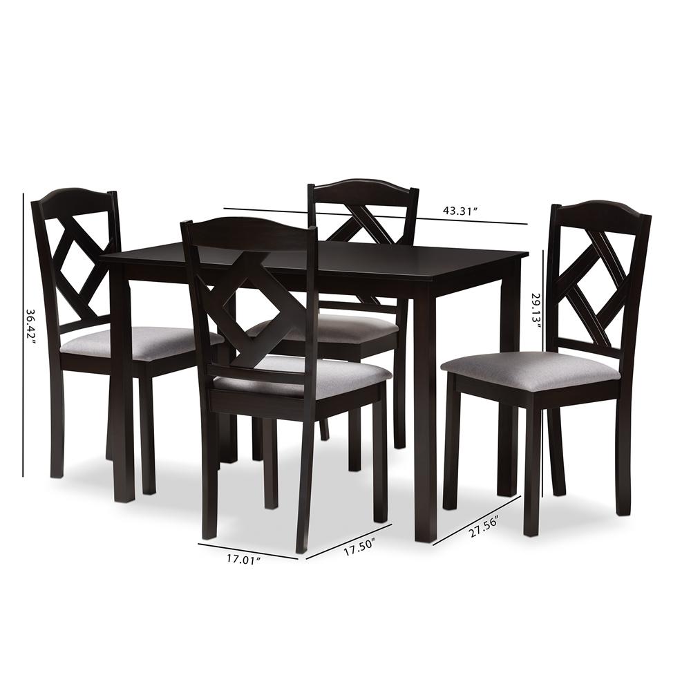 Rusty 5-Piece Dining Set - living-essentials