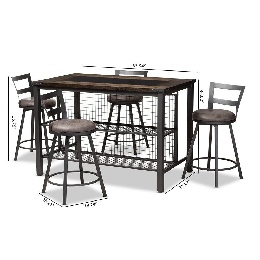 Arianna 5-Piece Pub Set - living-essentials